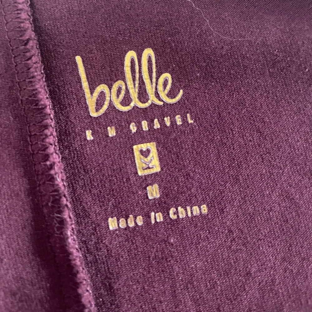 Belle by Kim Gravel Plum Knit Dress (M) - Picture 4 of 7